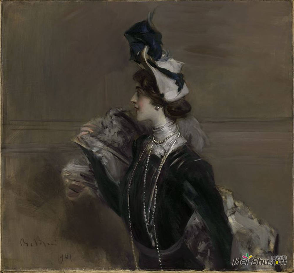 乔瓦尼·波尔蒂尼(giovanni boldini)高清作品《女士的画像.