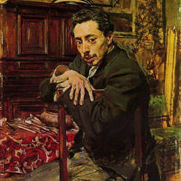 乔瓦尼·波尔蒂尼(Giovanni Boldini)高清作品:Portrait of the Painter Joaquin Araujo Ruano