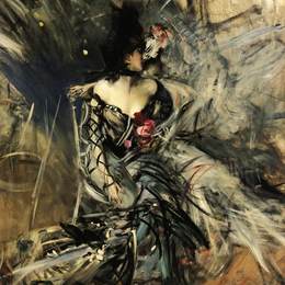 《红磨坊西班牙舞蹈家》乔瓦尼·波尔蒂尼(Giovanni Boldini)高清作品欣赏