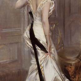 《黑腰带》乔瓦尼·波尔蒂尼(Giovanni Boldini)高清作品欣赏