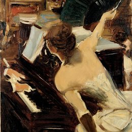 《蒙多纳歌手》乔瓦尼·波尔蒂尼(Giovanni Boldini)高清作品欣赏