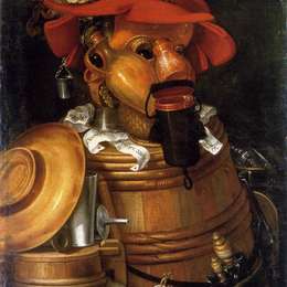 《侍者》朱塞佩·阿沁波尔多(Giuseppe Arcimboldo)高清作品欣赏