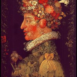 《春天》朱塞佩·阿沁波尔多(Giuseppe Arcimboldo)高清作品欣赏