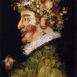 《春天》朱塞佩·阿沁波尔多(Giuseppe Arcimboldo)高清作品欣赏