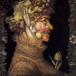 《夏天》朱塞佩·阿沁波尔多(Giuseppe Arcimboldo)高清作品欣赏