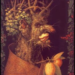 《冬天》朱塞佩·阿沁波尔多(Giuseppe Arcimboldo)高清作品欣赏