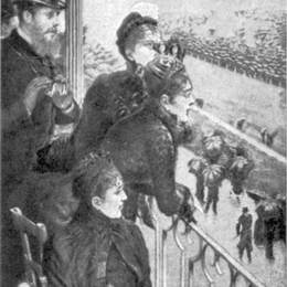 《在比赛中的论坛报》朱塞佩·德·尼蒂斯(Giuseppe de Nittis)高清作品欣赏