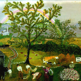 《彩虹》摩西奶奶(Grandma Moses)高清作品欣赏