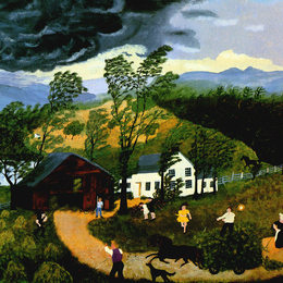 《大雷雨》摩西奶奶(Grandma Moses)高清作品欣赏