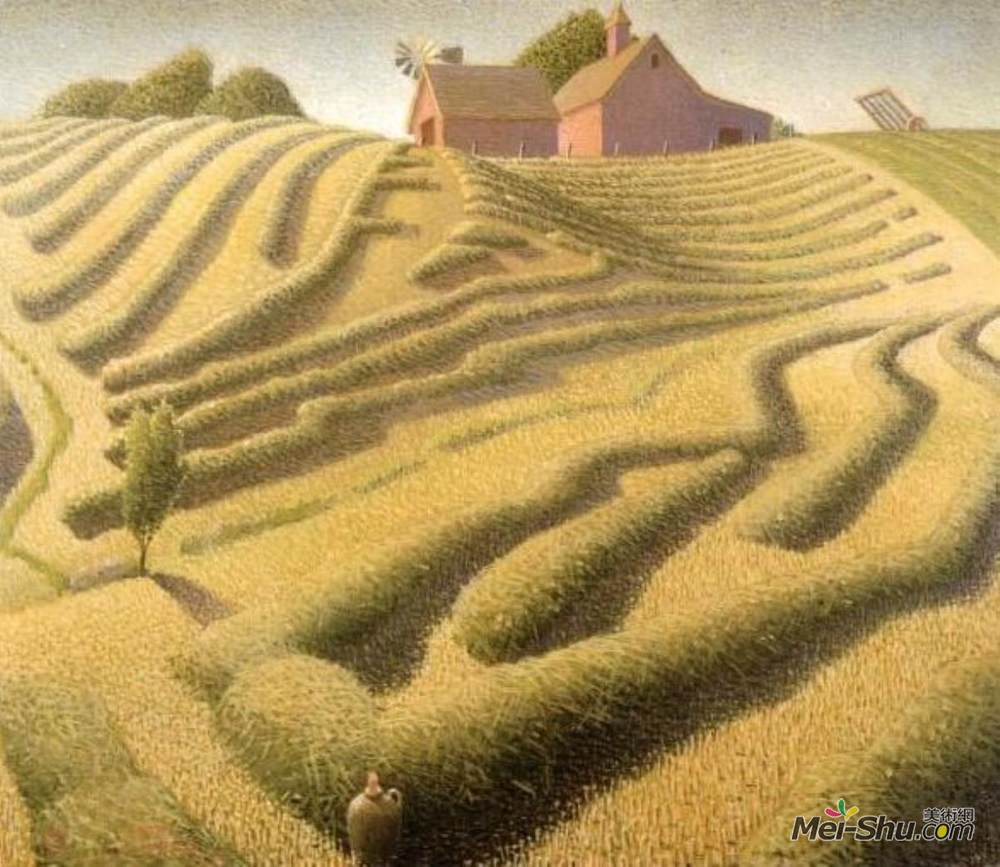 格兰特伍德(grant wood)高清作品《哈英》