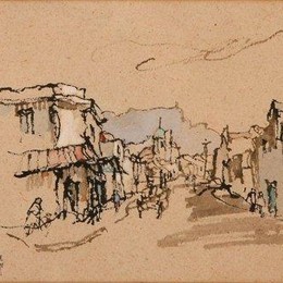 《岬角街风光》格雷戈尔·布萨尔(Gregoire Boonzaier)高清作品欣赏