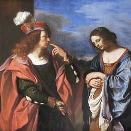 《押沙龙与塔马》圭尔奇诺(Guercino)高清作品欣赏