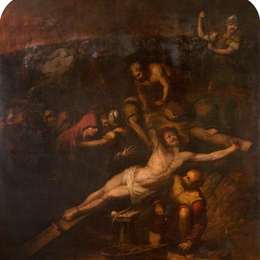 《被钉十字架》圭尔奇诺(Guercino)高清作品欣赏
