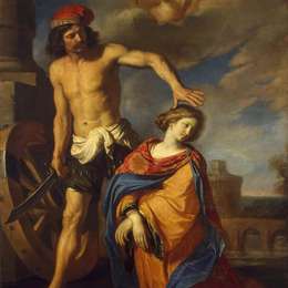 《圣凯瑟琳殉难》圭尔奇诺(Guercino)高清作品欣赏