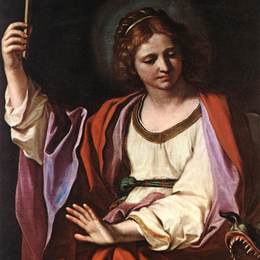 《圣玛格丽特》圭尔奇诺(Guercino)高清作品欣赏