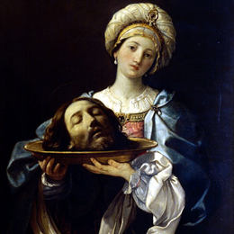 《莎乐美与施洗约翰的头》纪多·雷尼(Guido Reni)高清作品欣赏