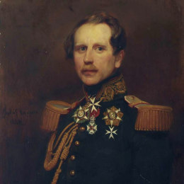 《比利时军官肖像》古斯塔夫·瓦普尔斯(Gustaf Wappers)高清作品欣赏