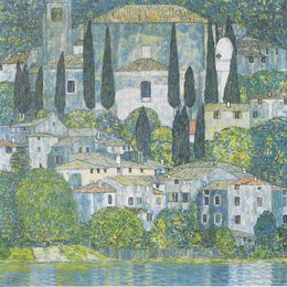 古斯塔夫·克林姆特(Gustav Klimt)高清作品:Chruch in Cassone