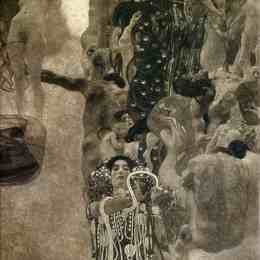 古斯塔夫·克林姆特(Gustav Klimt)高清作品:University of Vienna Ceiling Paintings (Medicine), final sta