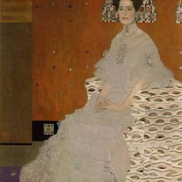 古斯塔夫·克林姆特(Gustav Klimt)高清作品:Portrait of Fritza Riedler