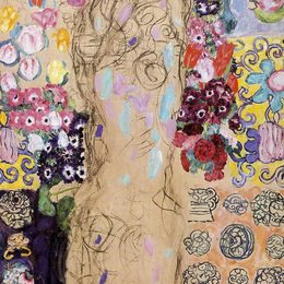 古斯塔夫·克林姆特(Gustav Klimt)高清作品:Portrait of Maria Munk (unfinished)