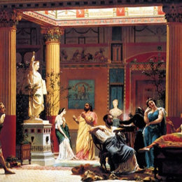 《长笛音乐会》古斯塔夫·布朗格(Gustave Boulanger)高清作品欣赏
