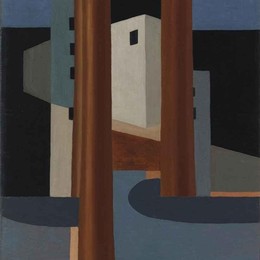 古斯塔夫·布切特(Gustave Buchet)高清作品:Landschaft mit H&amp;amp?usern