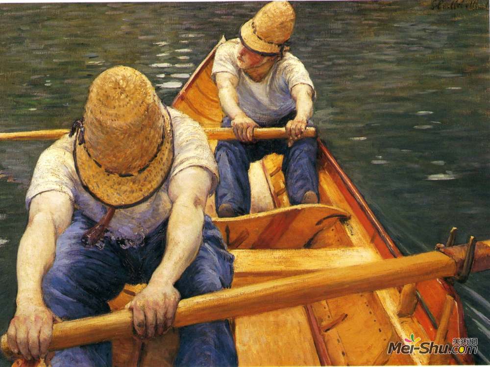 gustave caillebotte古斯塔夫·卡里伯特油画2182《伊埃尔勒上划船者