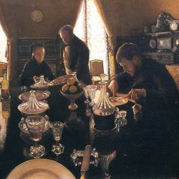 《午餐会》古斯塔夫·卡里伯特(Gustave Caillebotte)高清作品欣赏