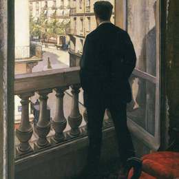 《窗边的人》古斯塔夫·卡里伯特(Gustave Caillebotte)高清作品欣赏