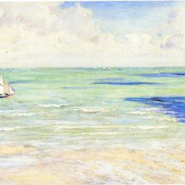 《维莱海景赛》古斯塔夫·卡里伯特(Gustave Caillebotte)高清作品欣赏