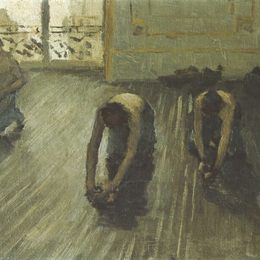 《“拼花刨床”的研究》古斯塔夫·卡里伯特(Gustave Caillebotte)高清作品欣赏