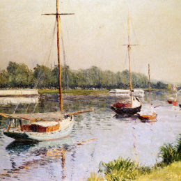 《阿根廷港》古斯塔夫·卡里伯特(Gustave Caillebotte)高清作品欣赏