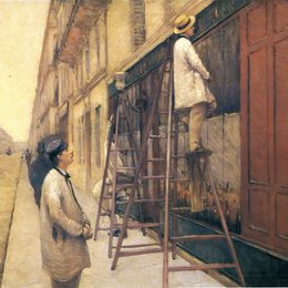 《房屋画家》古斯塔夫·卡里伯特(Gustave Caillebotte)高清作品欣赏