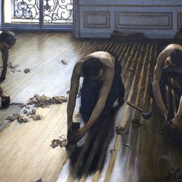 《拼花刨床》古斯塔夫·卡里伯特(Gustave Caillebotte)高清作品欣赏