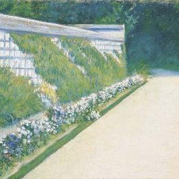 《花园的墙》古斯塔夫·卡里伯特(Gustave Caillebotte)高清作品欣赏