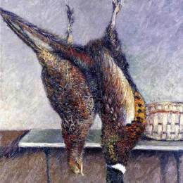 《双吊雉鸡》古斯塔夫·卡里伯特(Gustave Caillebotte)高清作品欣赏