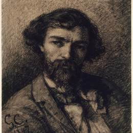 古斯塔夫·库尔贝(Gustave Courbet)高清作品:Portrait of Alphonse Promayet