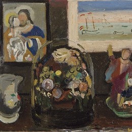 《在玻璃花》古斯塔夫德斯梅特(Gustave de Smet)高清作品欣赏