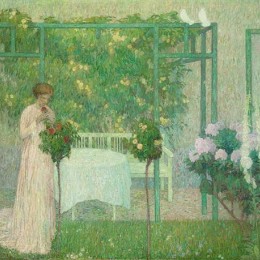 《金色玫瑰》古斯塔夫德斯梅特(Gustave de Smet)高清作品欣赏