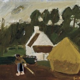 《割草的女人》古斯塔夫德斯梅特(Gustave de Smet)高清作品欣赏