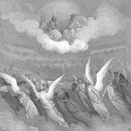 《天堂的鸣响，带着禧年，响亮的声音》古斯塔夫·多尔(Gustave Dore)高清作品欣赏