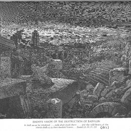 《以赛亚毁灭巴比伦的异象》古斯塔夫·多尔(Gustave Dore)高清作品欣赏