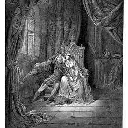 《保罗和佛朗西斯科》古斯塔夫·多尔(Gustave Dore)高清作品欣赏