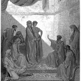 《科尼利厄斯家中的圣彼得》古斯塔夫·多尔(Gustave Dore)高清作品欣赏