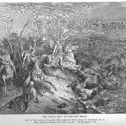 《天使被派去送以色列人》古斯塔夫·多尔(Gustave Dore)高清作品欣赏