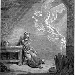 《报喜》古斯塔夫·多尔(Gustave Dore)高清作品欣赏