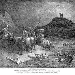 《半人马座——涅索斯》古斯塔夫·多尔(Gustave Dore)高清作品欣赏