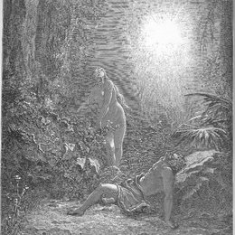《夏娃的创造》古斯塔夫·多尔(Gustave Dore)高清作品欣赏