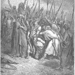 《阿加格之死》古斯塔夫·多尔(Gustave Dore)高清作品欣赏